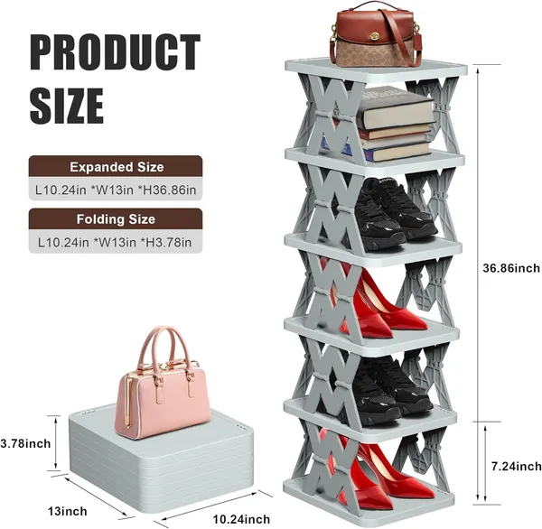 Foldable_Multi_Tier_Shoe_Rack_Storage_Organizer_White_6_Layer