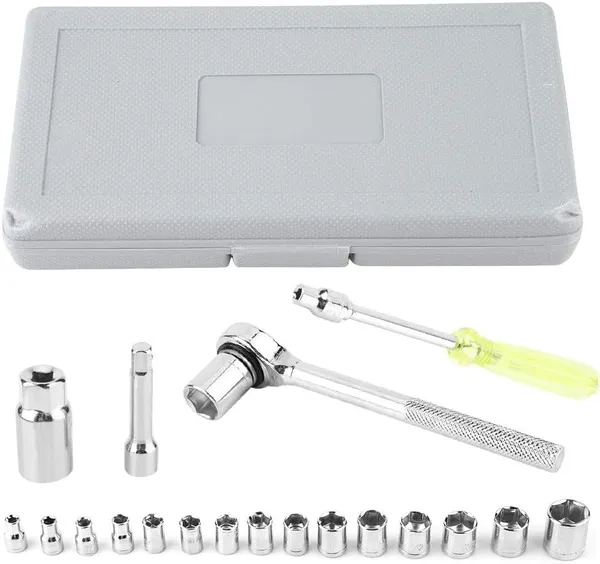 40_Piece_Car_Repair_Socket_Wrench_Set_With_Ratchet_Handle_And_Extension_Bars