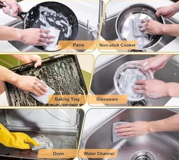 Stainless_Steel_Mesh_Cleaning_Cloth_Multi_Purpose_Kitchen_And_Home_Scrubber_Pack_Of_20