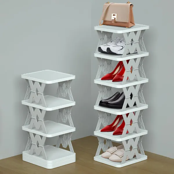 Foldable_Multi_Tier_Shoe_Rack_Storage_Organizer_White_6_Layer