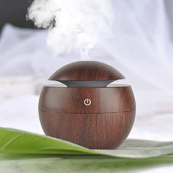 Usb_Ultrasonic_Aroma_Diffuser_And_Humidifier_With_Led_Lighting_Wood_Grain_Finish