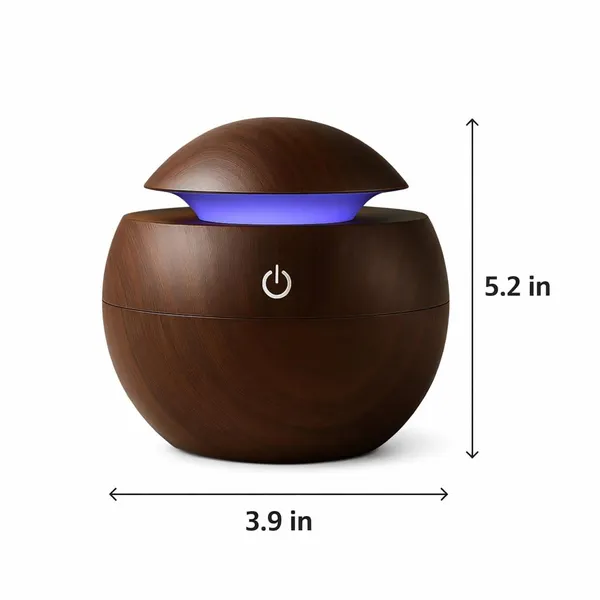 Usb_Ultrasonic_Aroma_Diffuser_And_Humidifier_With_Led_Lighting_Wood_Grain_Finish