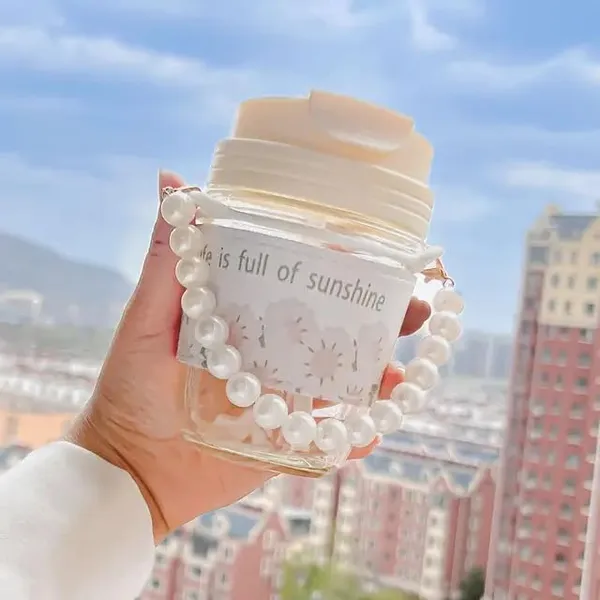 Sunshine_Aesthetic_Glass_Bottle_With_Pearl_Handle_And_Straw_500Ml_Portable_Water_Bottle