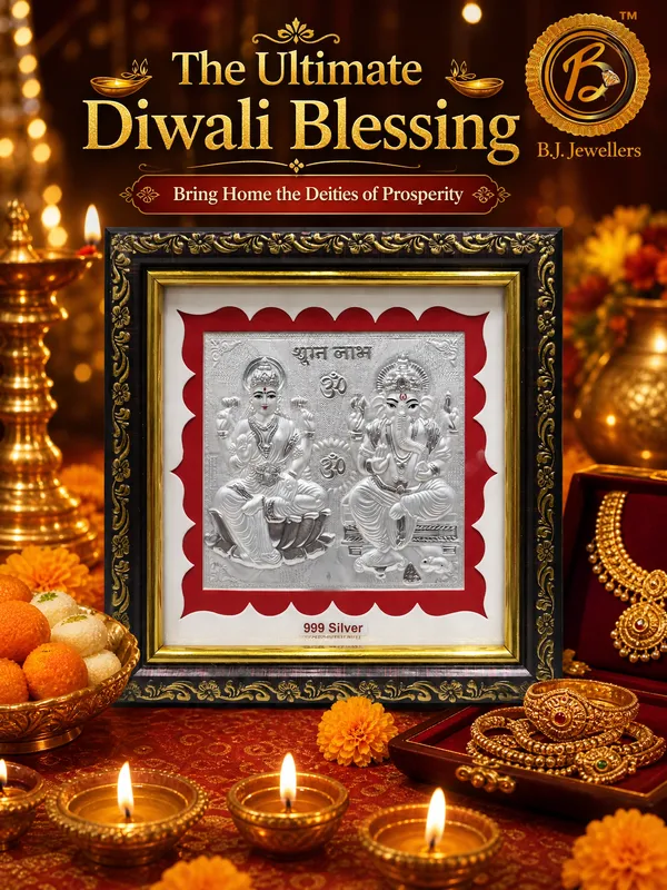 Laxmi_And_Ganesh_Wooden_Pure_Silver_Photo_Frame