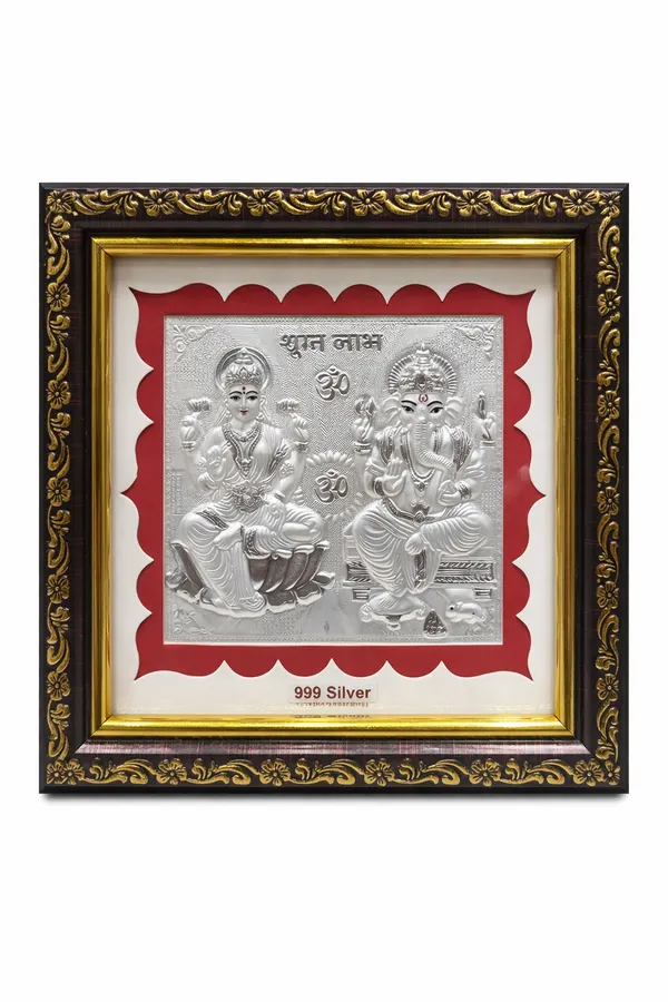 Laxmi_And_Ganesh_Wooden_Pure_Silver_Photo_Frame