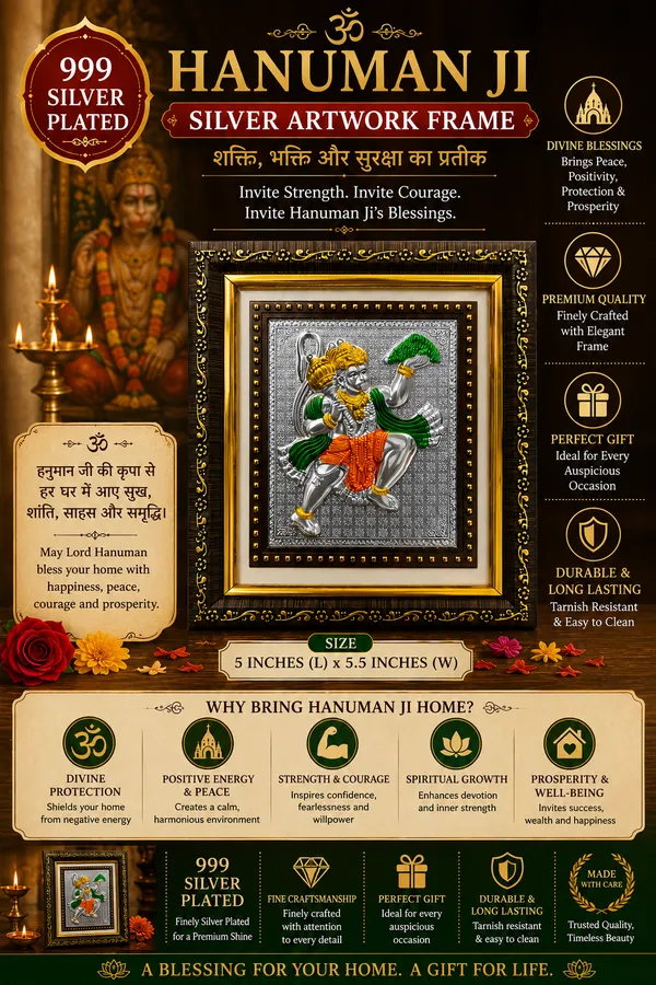 Hanuman_Ji_Wooden_999_Silver_Plated_Photo_Frame