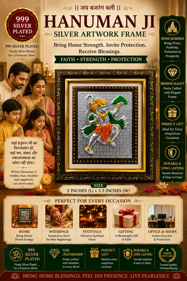 Hanuman_Ji_Wooden_999_Silver_Plated_Photo_Frame