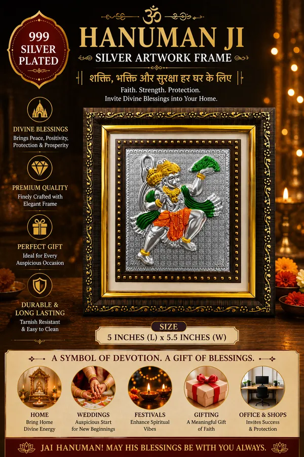 Hanuman_Ji_Wooden_999_Silver_Plated_Photo_Frame