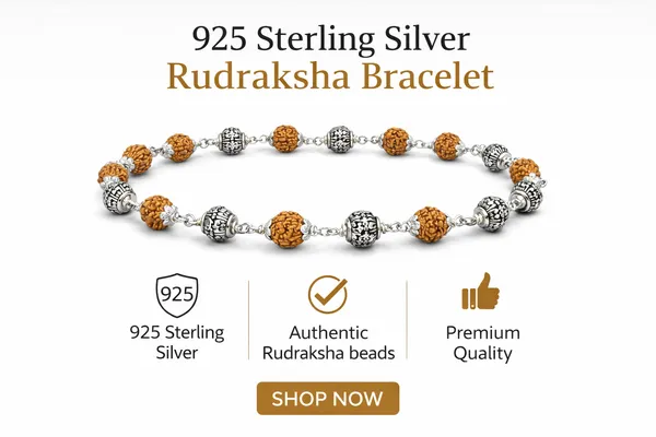 925_Sterling_Silver_Oxidised__Rudraksha_Bracelet_Unisex