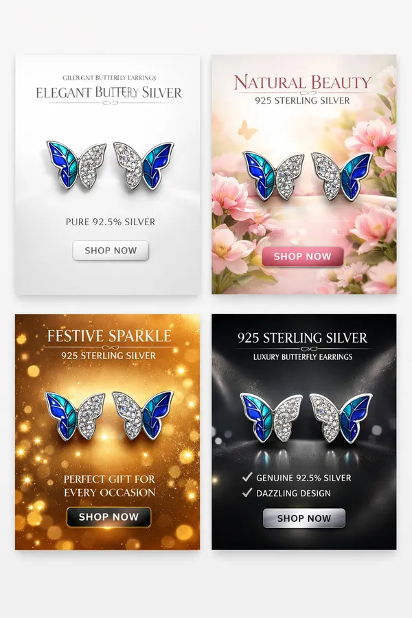 925_Sterling_Silver_Butterfly_Inspired_Premium_Enamel_Studs__with_Push_Screw