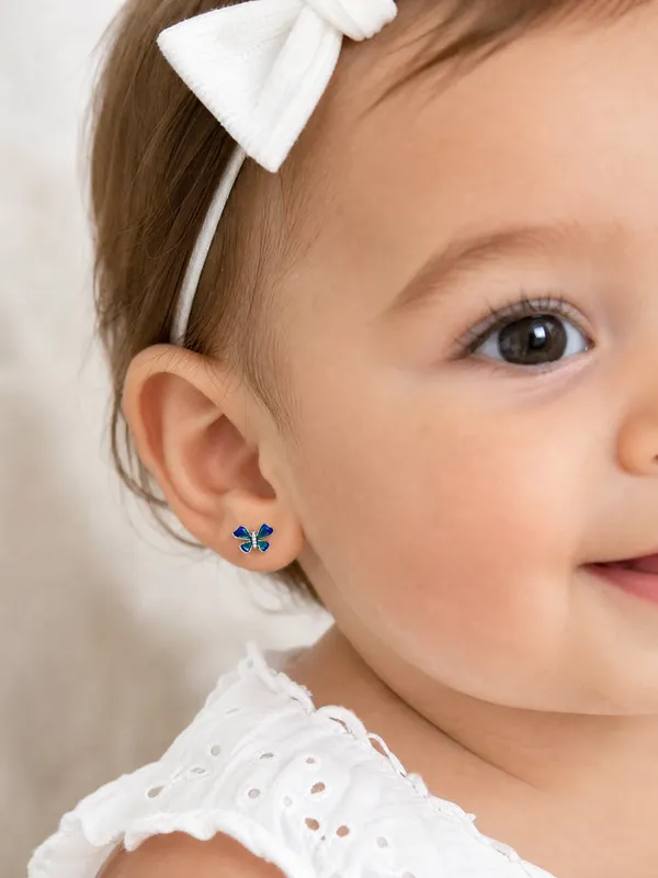 925_Sterling_Silver_Butterfly_Inspired_Premium_Enamel_studs__with_Push_Screw
