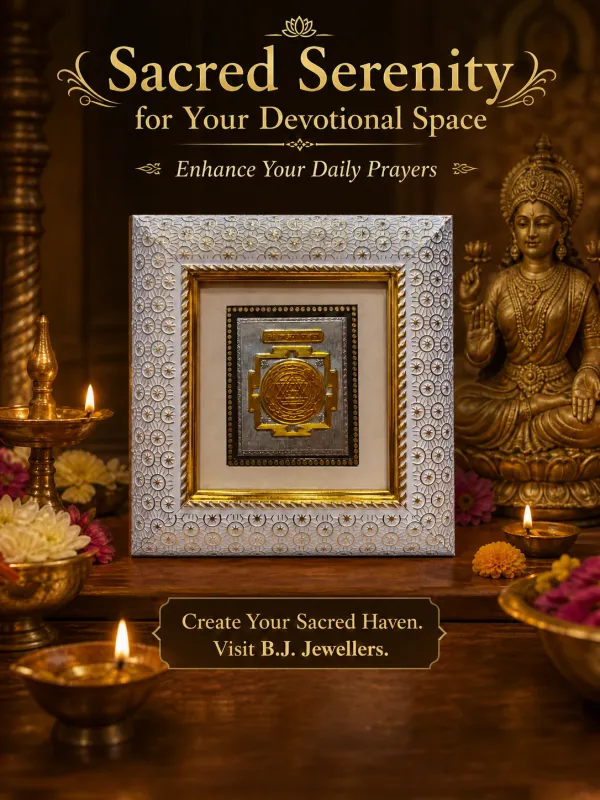 Laxami_Yantra__999_Silver_Plated_Wooden_Photo_Frame