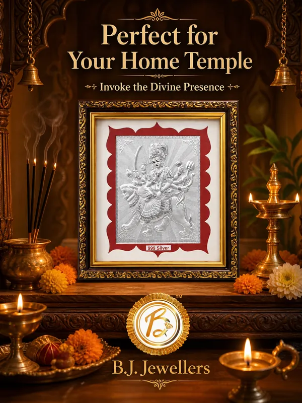 DURGA_MAA_PURE_999_SILVER_PHOTO_FRAME