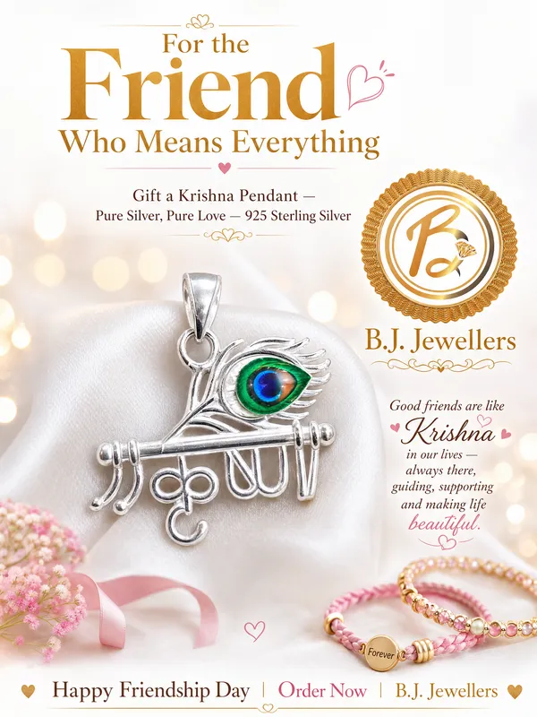 925_Pure_Silver_Krishna_Pendent