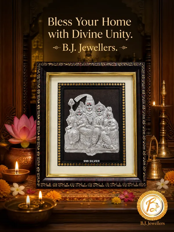 Shiv_Parivar_Pure_999_Silver_Photo_Frame
