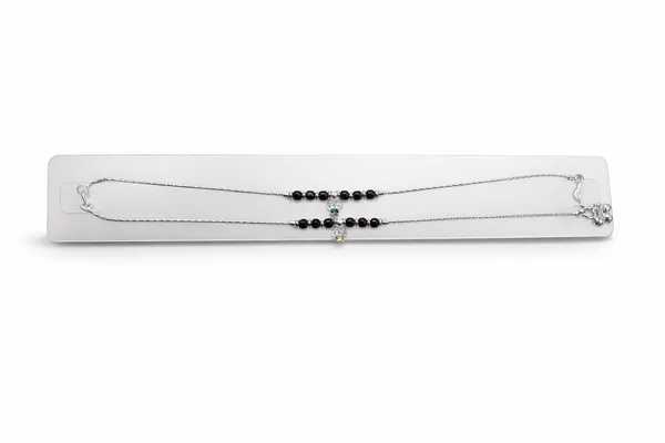 Silver_Payal_With_Black_Bead_And_Micro_Casting