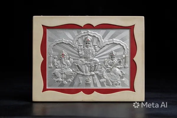 Framed_Hindu_Goddess_Silver_Relief_Art_-_Lakshmi_Durga_Saraswati_Trishakti_Religious_Wall_Hanging