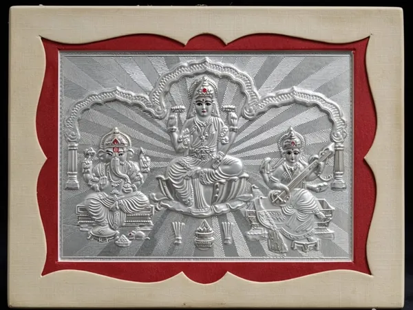 Laxmi_Ganesh_Saraswati_Pure_Silver_Photo_Frame