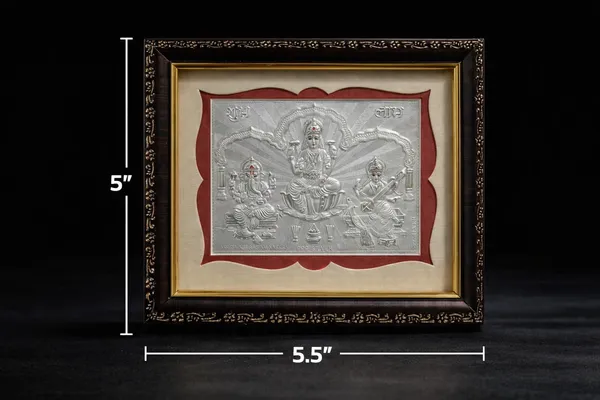 Laxmi_Ganesh_Saraswati_Pure_Silver_Photo_Frame