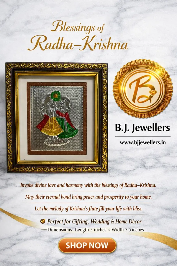 Radha_And_Krishna_Wooden_Silver_Plated_Photo_Frame
