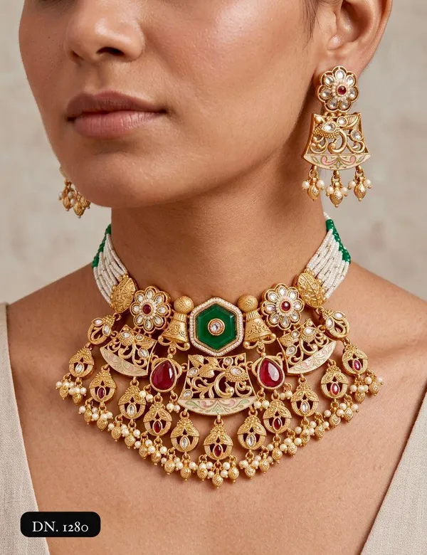Gold_Brass_Necklace_Set_For_Women
