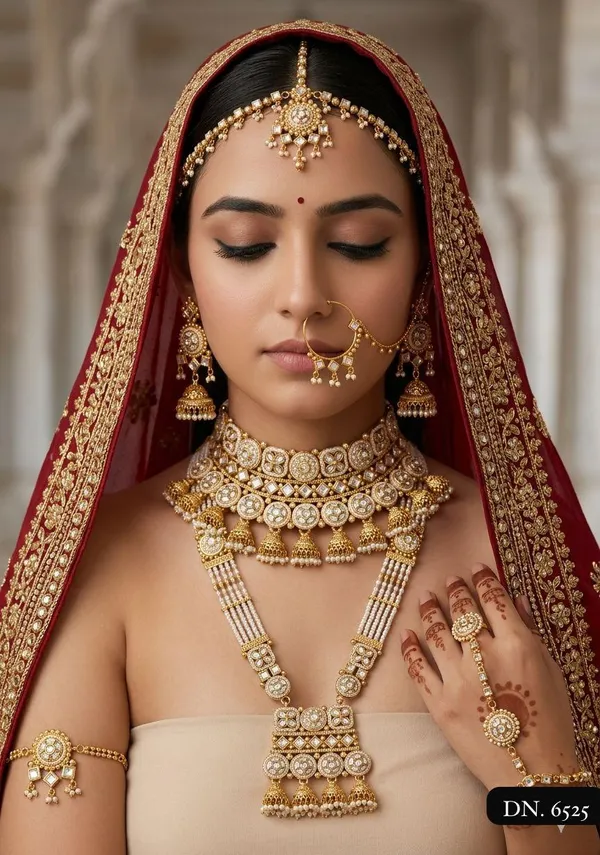 Gold_Brass_Necklace_Set_For_Women