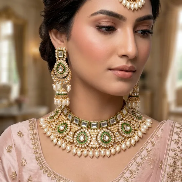 Gold_Brass_Necklace_Set_For_Women