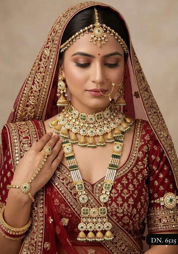 Multicolor_Brass_Necklace_Set_For_Women