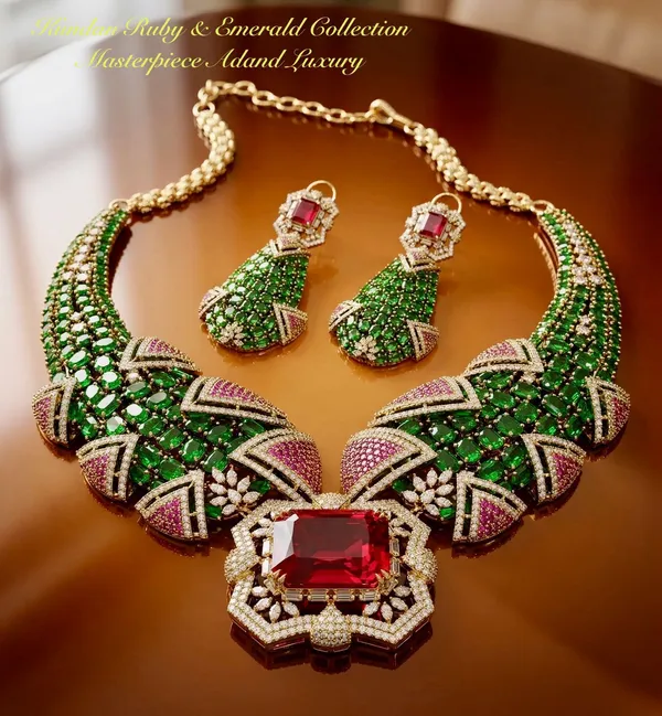 Green_Brass_Necklace_Set_For_Women