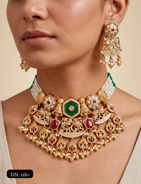 Gold_Brass_Necklace_Set_For_Women