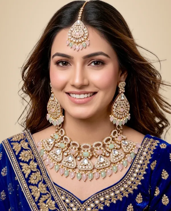 Multicolor_Brass_Necklace_Set_For_Women