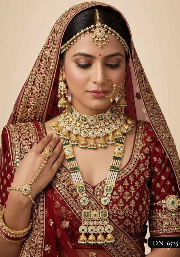Multicolor_Brass_Necklace_Set_For_Women
