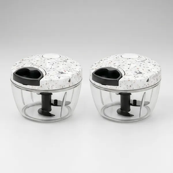 White_Compact_Design_String_Vegetable_Chopper_With_Stainless_Steel_Blade_Combo_(Pack_Of_2)