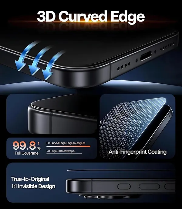 Military_Grade_Gorilla_Tempered_Glass_For_Iphone_15_9H_Hardness_Screen_Protector_Full_Edge_To_Edge_Coverage_Anti_Scratch_Bubble_Free_Hd_Clear_Oleophobic_Coating_Face_Id_Compatible