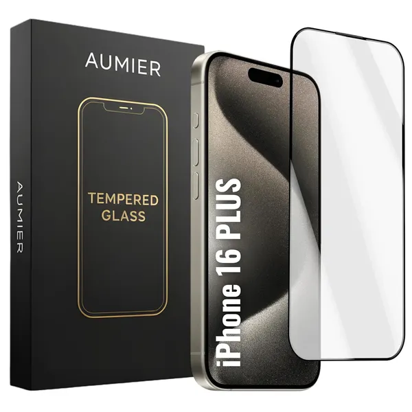 Military_Grade_Gorilla_Tempered_Glass_For_Iphone_16_Plus_9H_Hardness_Screen_Protector_Full_Edge_To_Edge_Coverage_Anti_Scratch_Bubble_Free_Hd_Clear_Oleophobic_Coating_Face_Id_Compatible