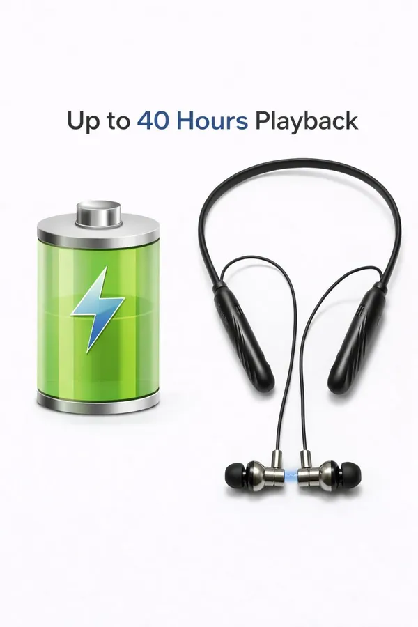 Bluetooth_Neckband_Wireless_Earphones_With_Magnetic_Earbuds_-_Black