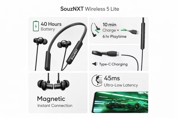 SouzNXT_Wireless_5_Lite_Neckband_Bluetooth_Earphones_With_Magnetic_Earbuds