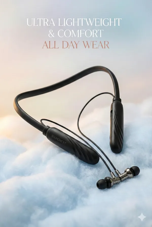 Bluetooth_Neckband_Wireless_Earphones_With_Magnetic_Earbuds_-_Black
