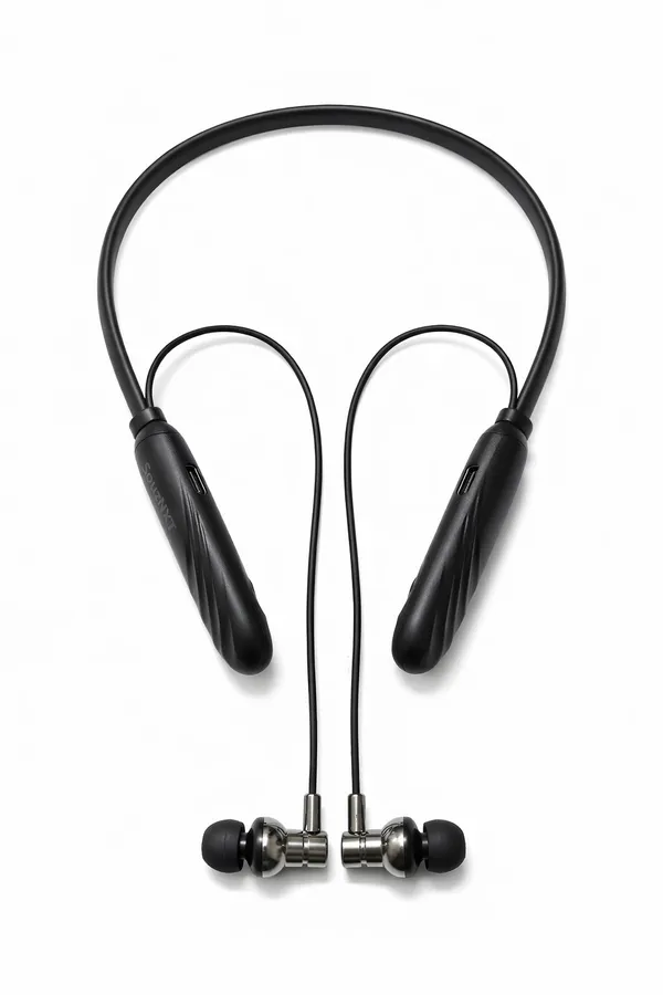 Bluetooth_Neckband_Wireless_Earphones_With_Magnetic_Earbuds_-_Black