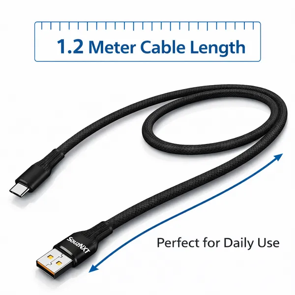 SouzNXT_120W_Fast_Charging_Usb-C_Cable_-_Braided_Data_Sync_Cable_With_Strong_Connectors