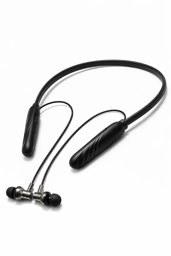 Bluetooth_Neckband_Wireless_Earphones_With_Magnetic_Earbuds_-_Black