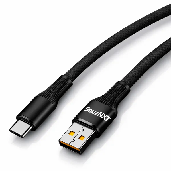 SouzNXT_120W_Fast_Charging_Usb-C_Cable_-_Braided_Data_Sync_Cable_With_Strong_Connectors