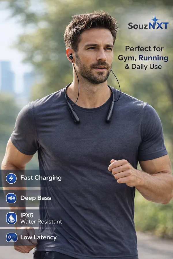 Bluetooth_Neckband_Wireless_Earphones_With_Magnetic_Earbuds_-_Black