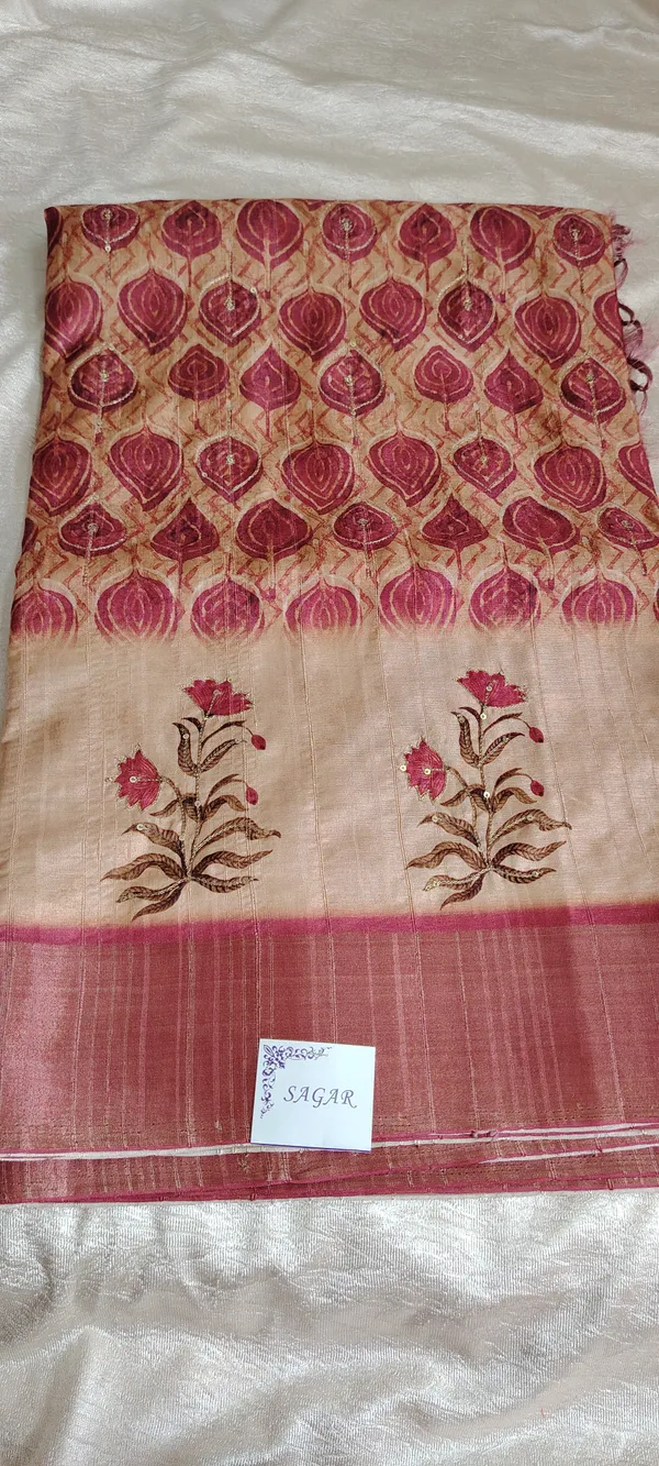 Chapa_Silk_Saree_With_Maroon_Block_Print