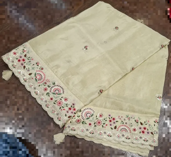 Elegant_Cream_Embroidered_Viscose_Tissue_Silkwith_Peeta_Work_Border
