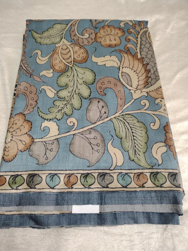 Kalamkari_Print_Raw_Tusser_Saree