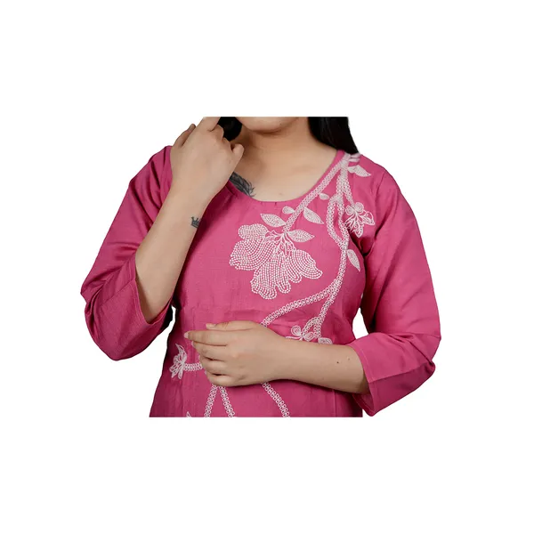 Pink_Women_Embroidered_Cotton_Kurta_Pajama_Set