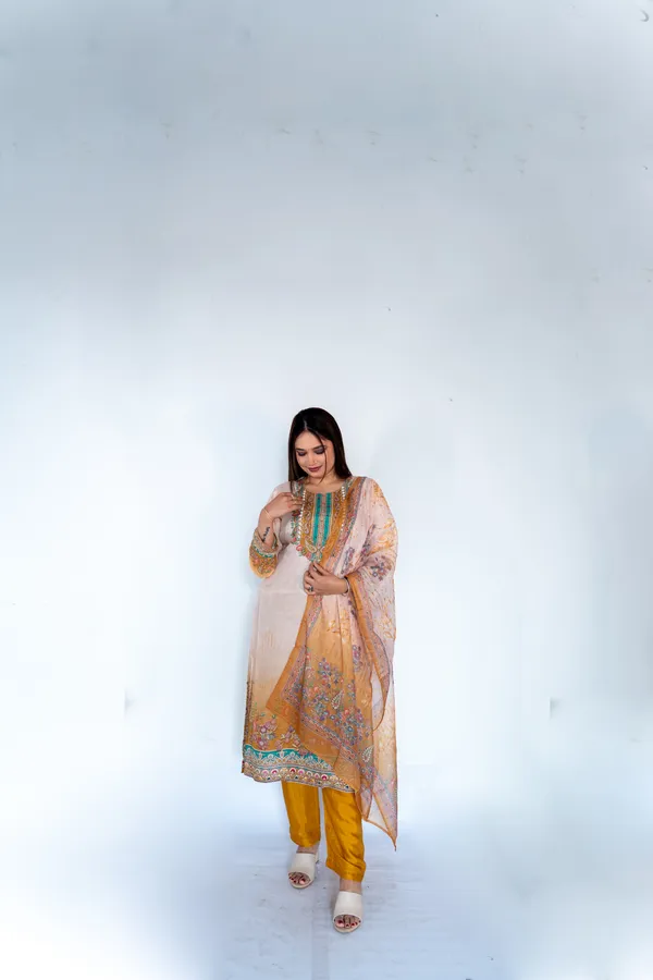 Multicolour_Embroidered_Ethnic_Suit_Set_With_Jacket_And_Pants_And_Elegant_Floral_Embroidered_Ethnic_Suit_Set_With_Dupatta_Combo_Pack_Of_2