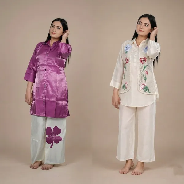 Multicolour_Women_Embroidered_Ethnic_Suit_Set_With_Floral_Vest_And_Women_Kurta_With_Floral_Print_Palazzo_Set_Combo_Pack_Of_2