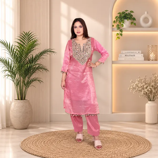 Pink_Embellished_Silk_Kurta_Set_With_Dupatta